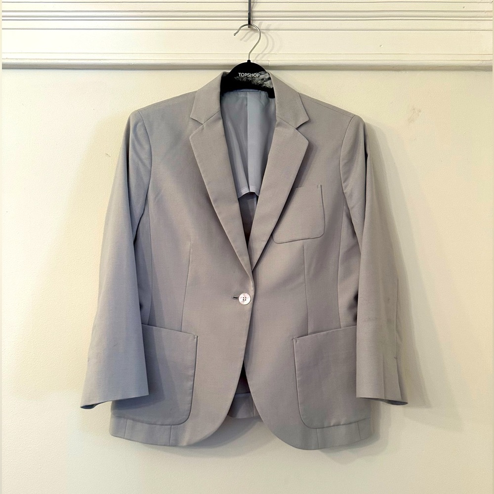 Top shop light gray blazer